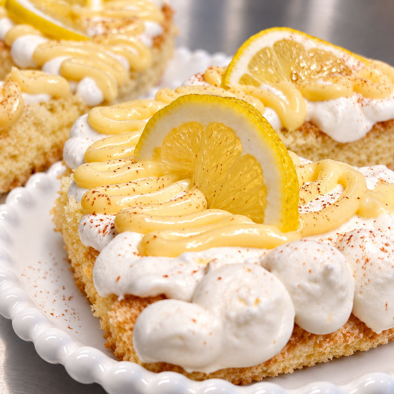 Blumen-Café Wilde Wiese - Zitronen-Chiffon Kuchen